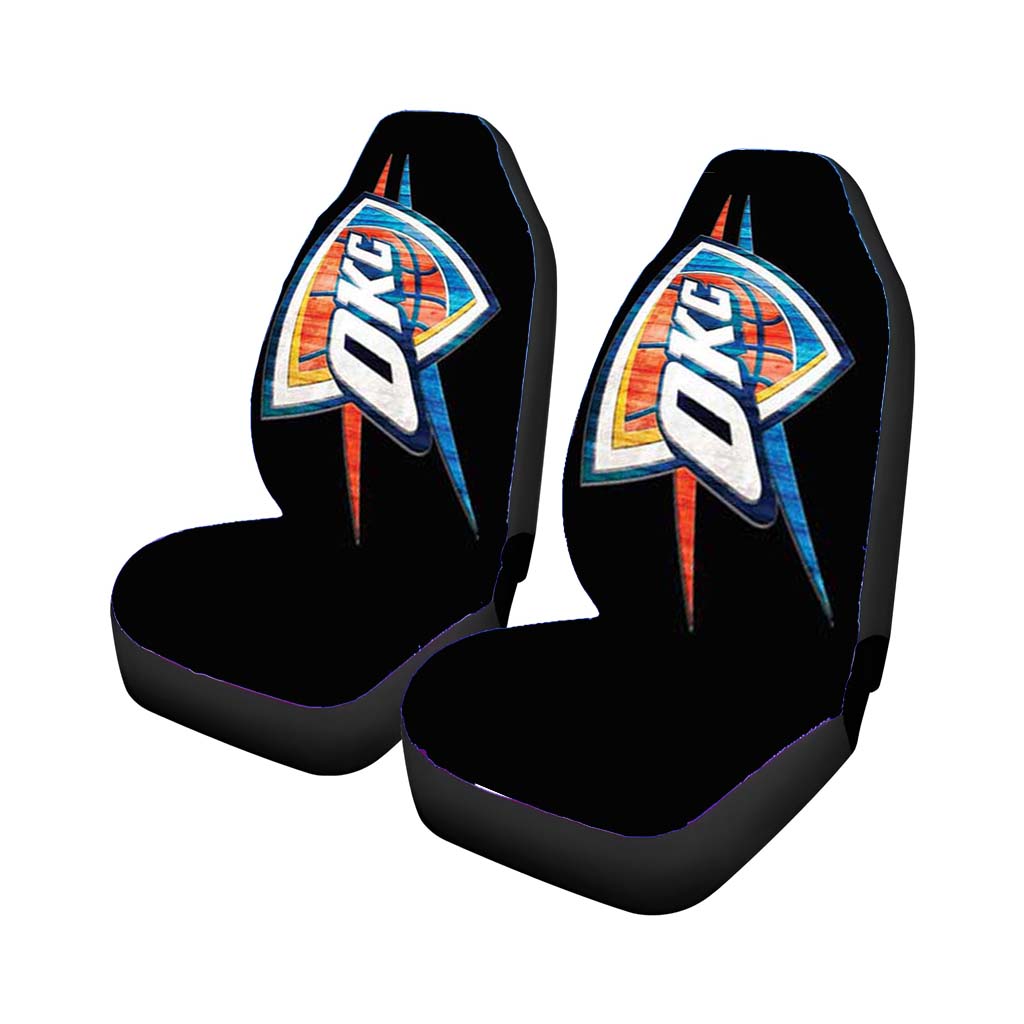 Okc Thunder Logo Shield Car Seat Cover Waterproof Protection