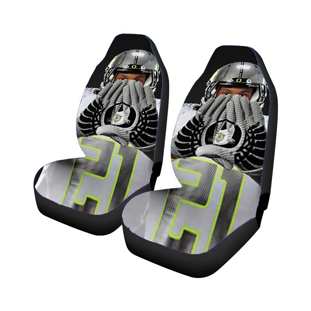 Oregon Ducks Gloves Grey Car Seat Covers