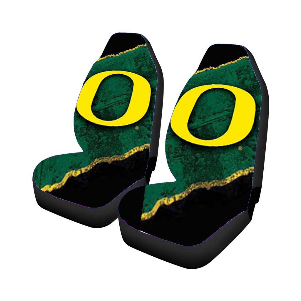 Oregon Ducks Green Strip Car Seat Covers