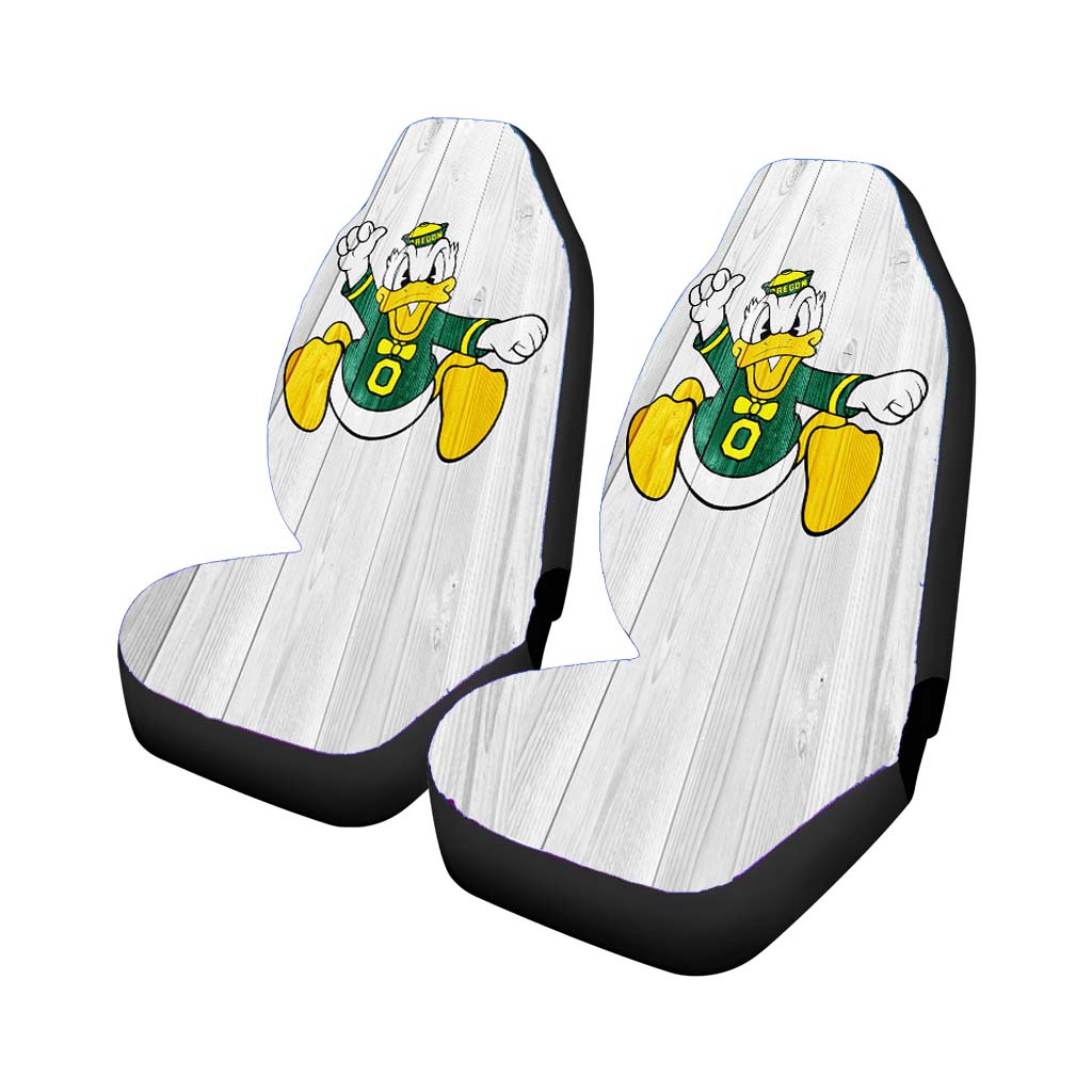 Oregon Ducks University Nfl Logo White3 Car Seat Cover Waterproof Protection