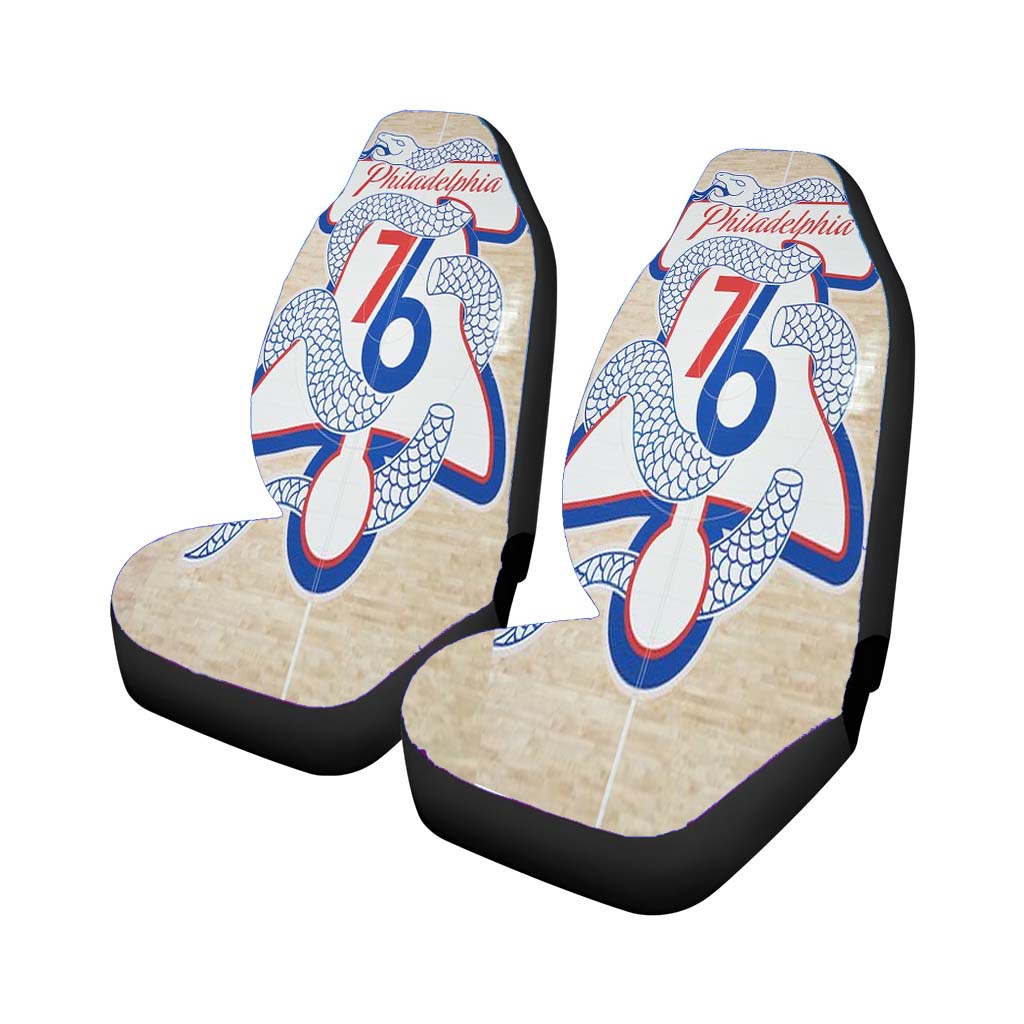 Philadelphia 76Ers Snake Logo Field Car Seat Covers