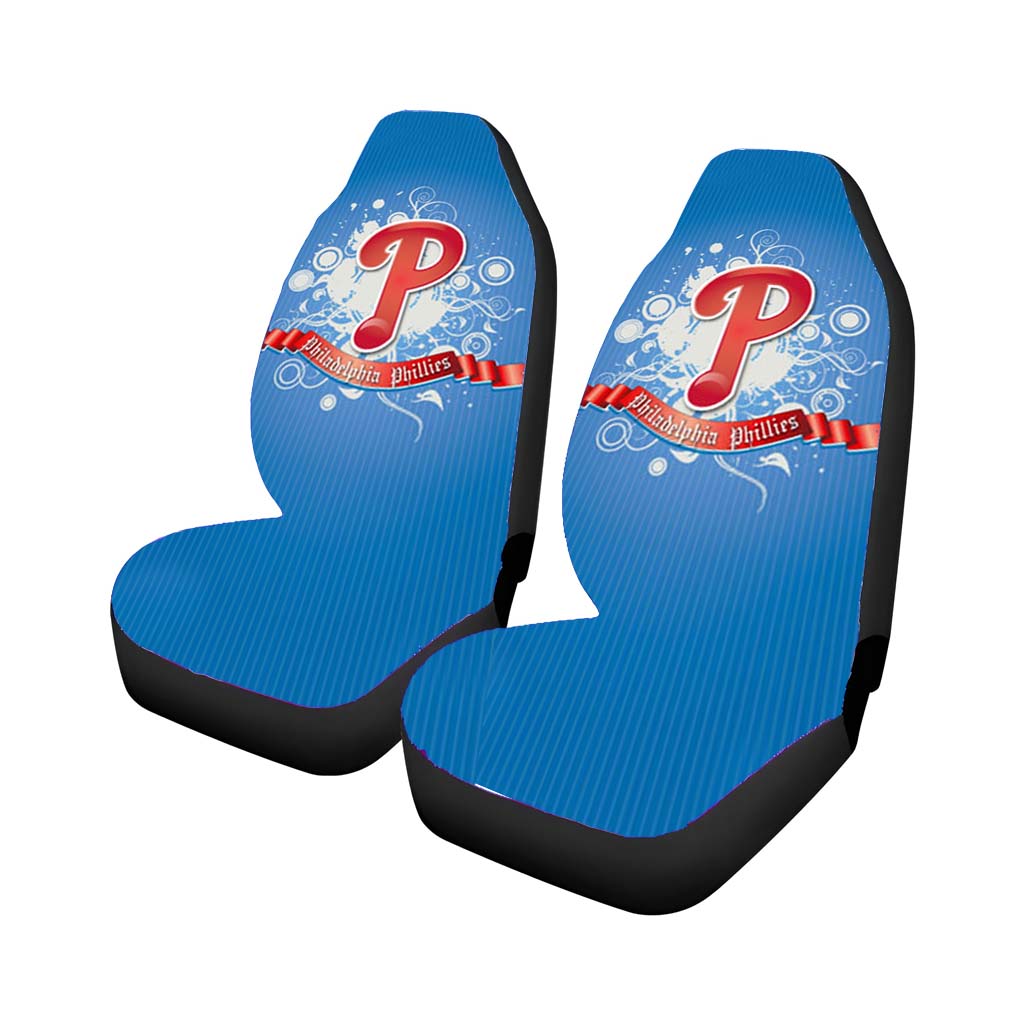 Philadelphia Phillies Blue Car Seat Covers