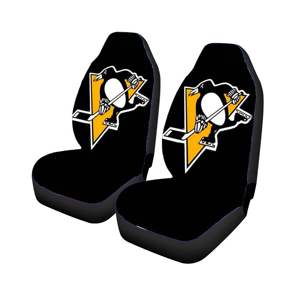 Pittsburgh Penguins Black Logo Car Seat Covers