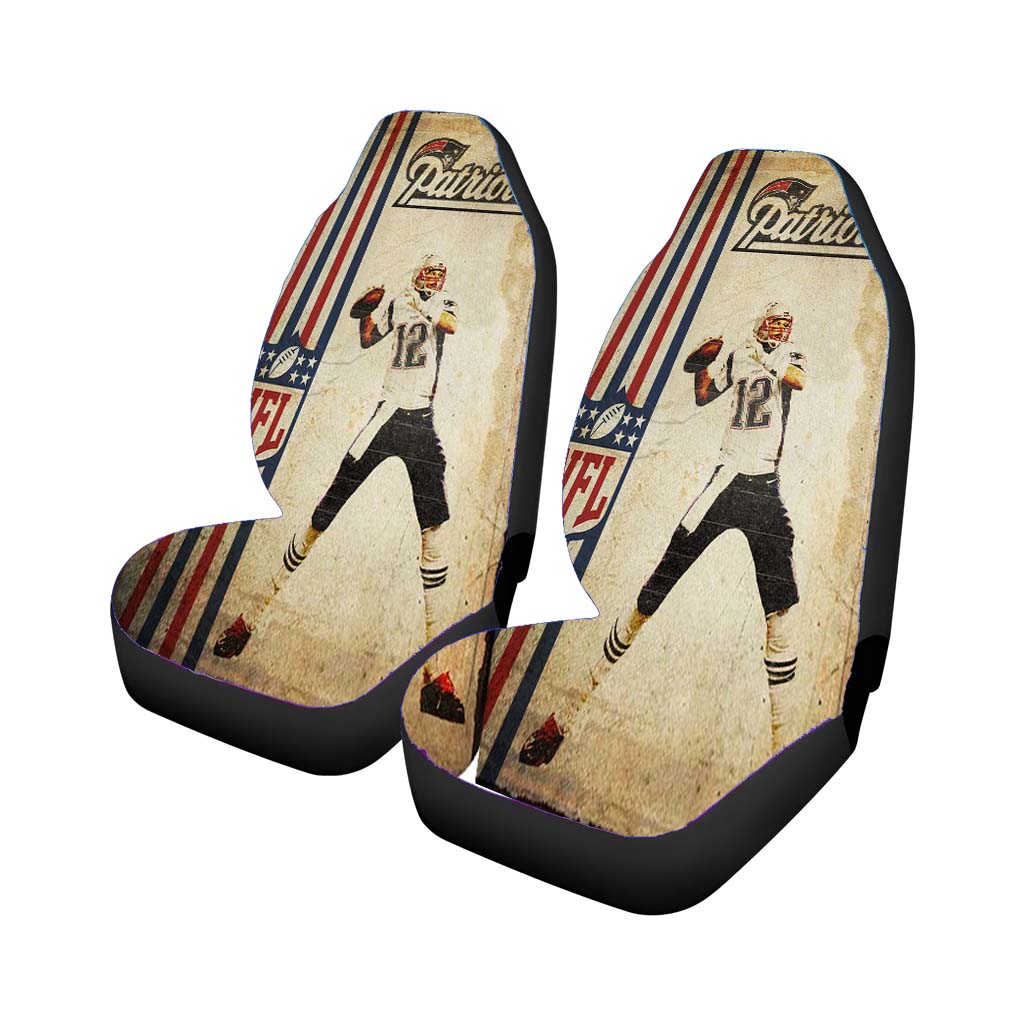 Placa Decorativa Nfl Patriots Parede Car Seat Covers