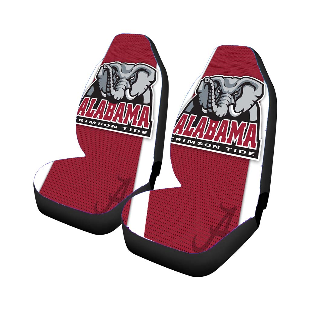 Red White Alabama Crimson Tide Wallpaper Car Seat Covers