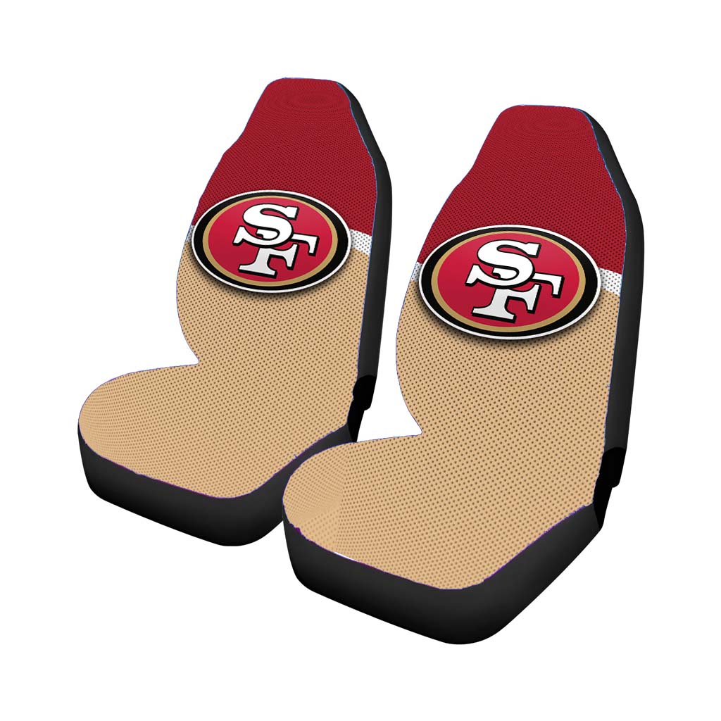 San Francisco 49Ers Logo Jersey Car Seat Cover Waterproof Protection
