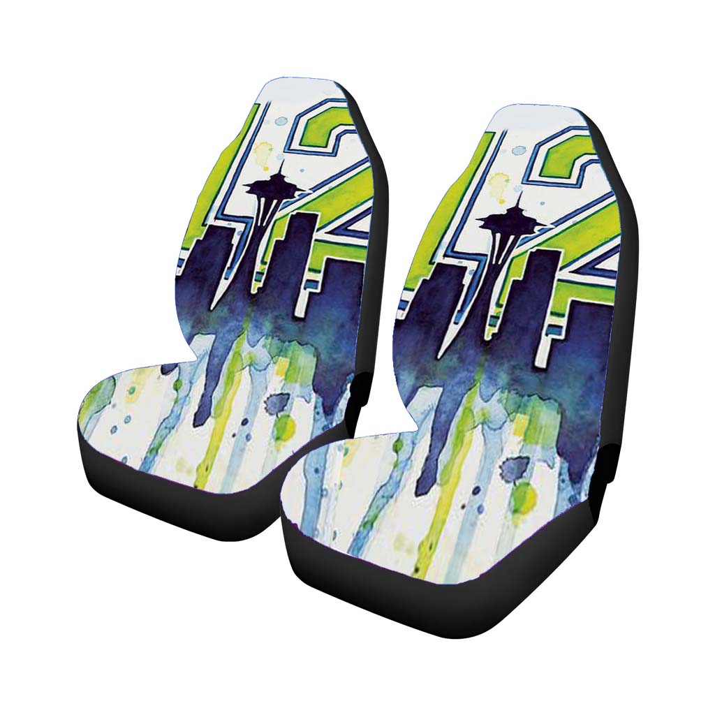 Seattle 12Th Man Art For Seahwks Car Seat Covers