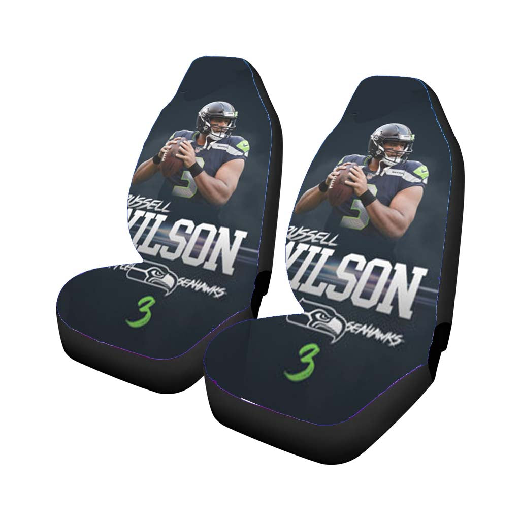 Seattle Seahawks Russell Wilson Car Seat Covers