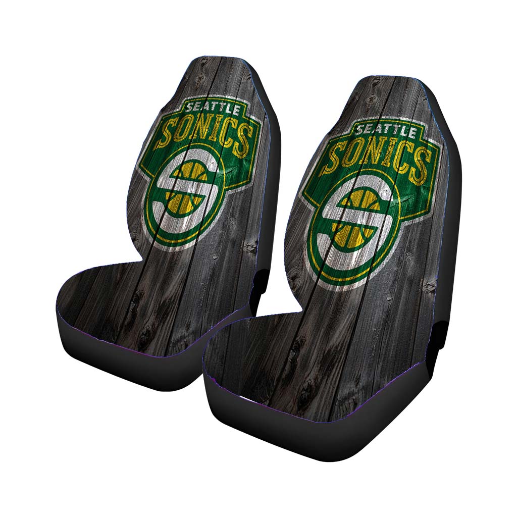 Seattle Sonics Wood Car Seat Cover Waterproof Protection