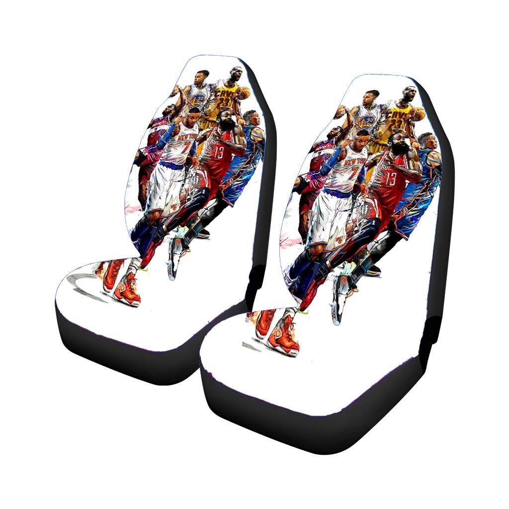 Six Legendary Nba Players Art Car Seat Cover Waterproof Protection