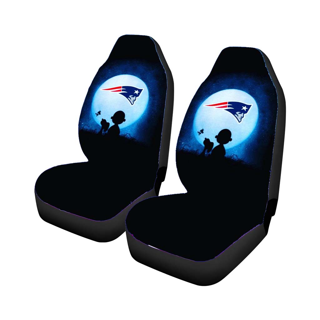 Snoppy And Charlie New England Patriots Car Seat Covers