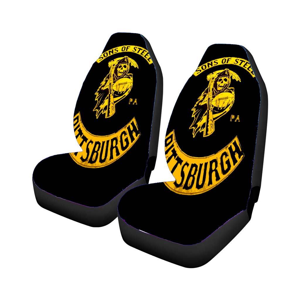 Sons Of Steel Pittsburgh Soa Parody Logo Car Seat Cover Waterproof Protection