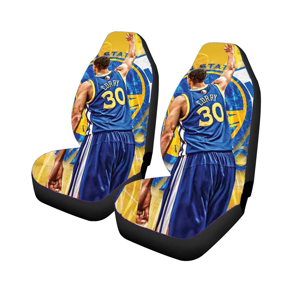 Stephen Curry Orange Car Seat Covers