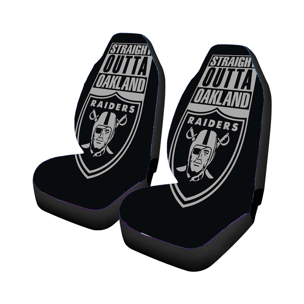 Straight Outta Oakland Raiders Car Seat Cover Waterproof Protection