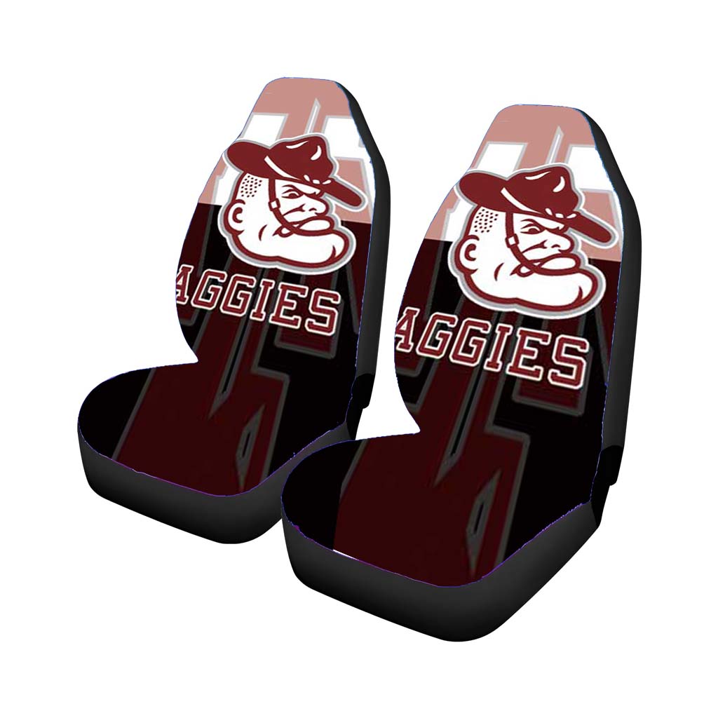 Texas A M Face Fade Car Seat Covers