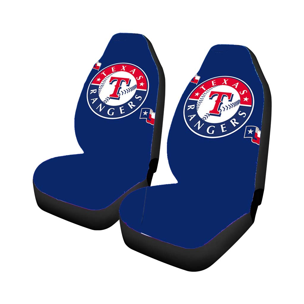 Texas Rangers Logo Rear Car Seat Covers