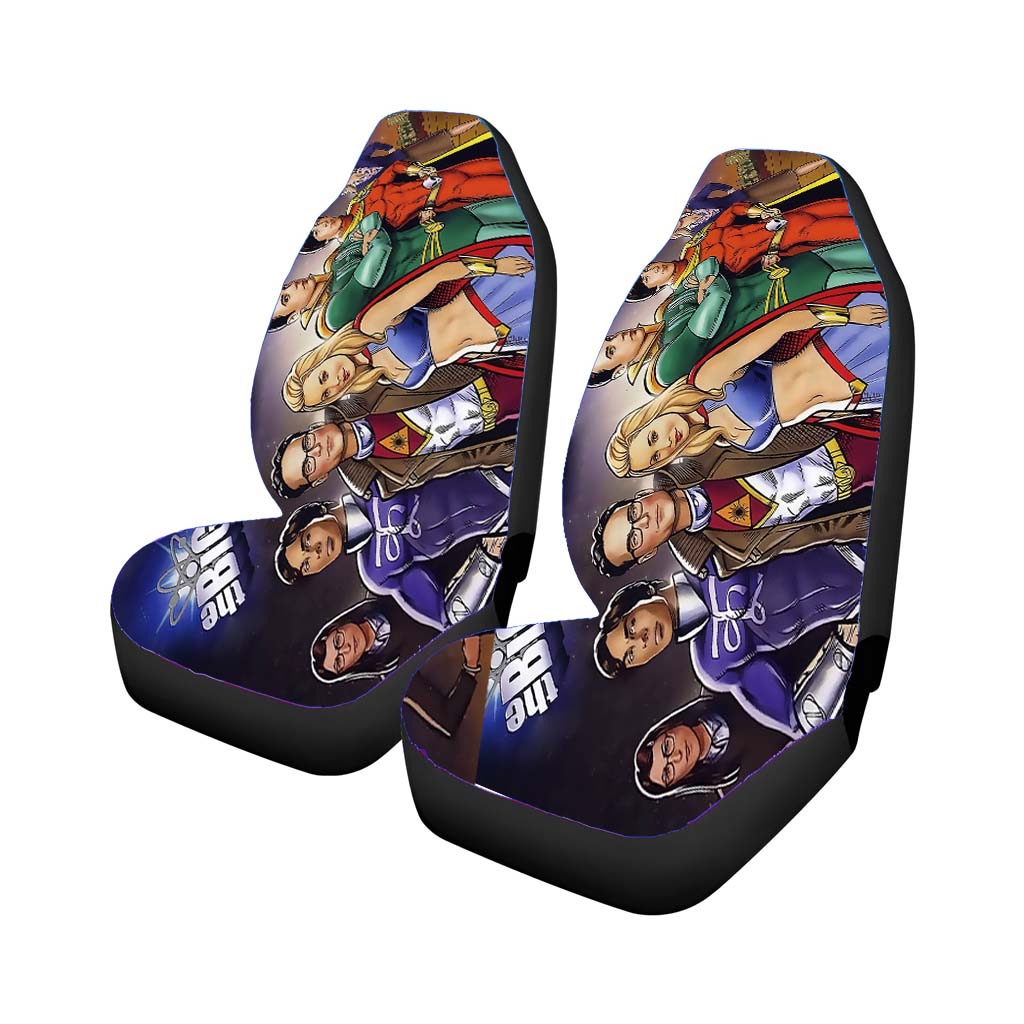 The Big Bang Theory Cartoon Wallpaper Car Seat Covers
