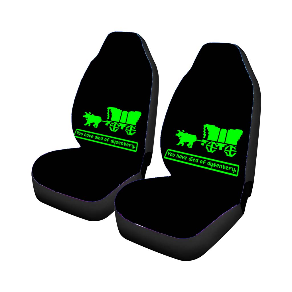 The Oregon Trail Dysentery Black Car Seat Covers