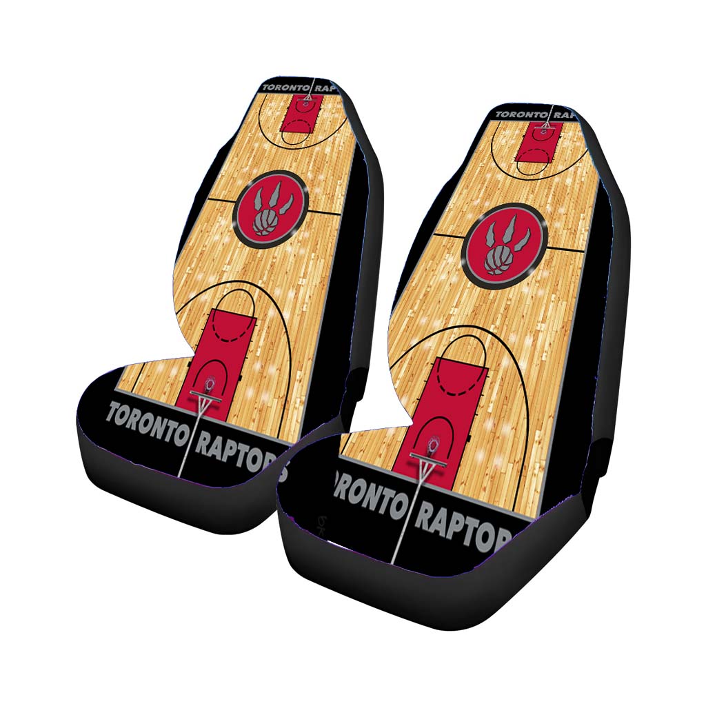 Toronto Raptors Court Wallpaper Rear Car Seat Covers