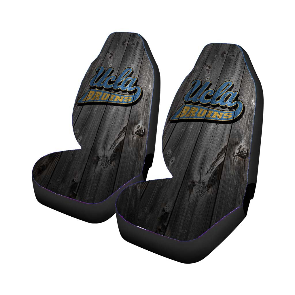 Ucla Bruins Logo Dark Wood Car Seat Cover Waterproof Protection