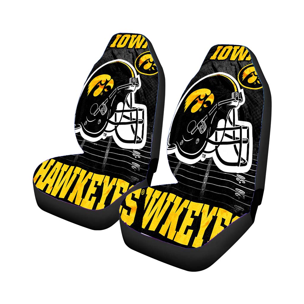 University Of Iowa Hawkeyes Black Car Seat Covers