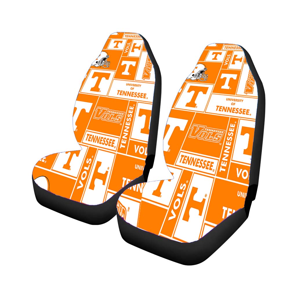 University Of Tennessee Helmet Rear Car Seat Covers