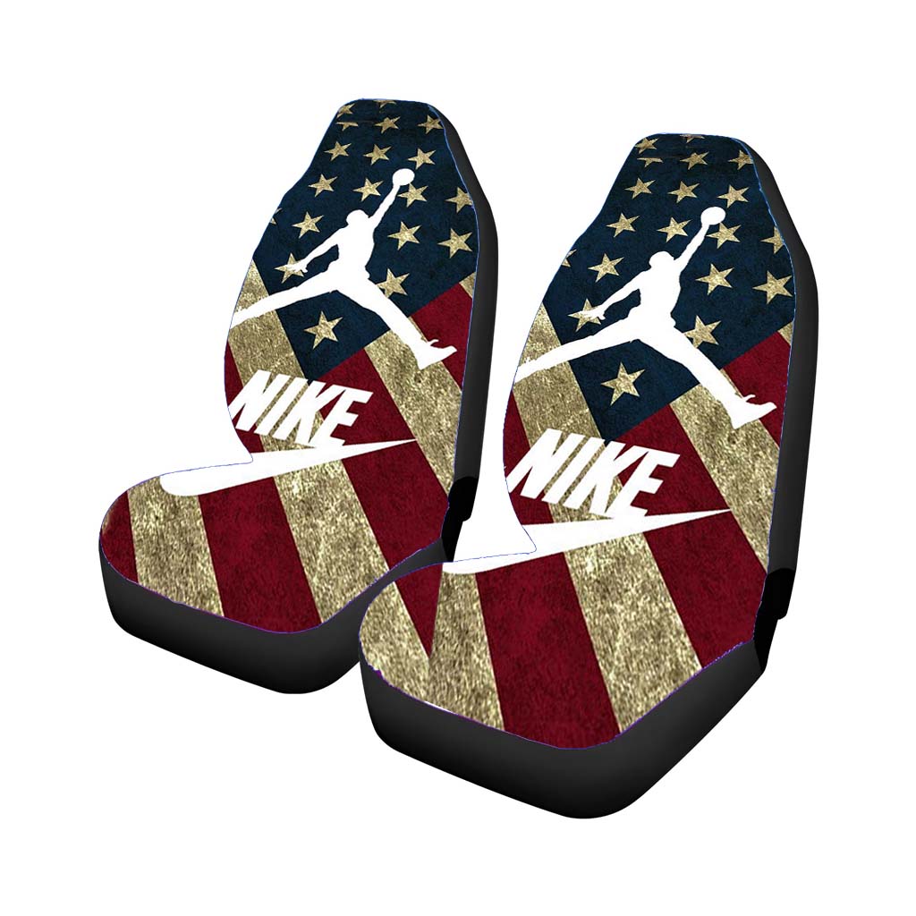 Us Flag Nike Jordan Car Seat Covers
