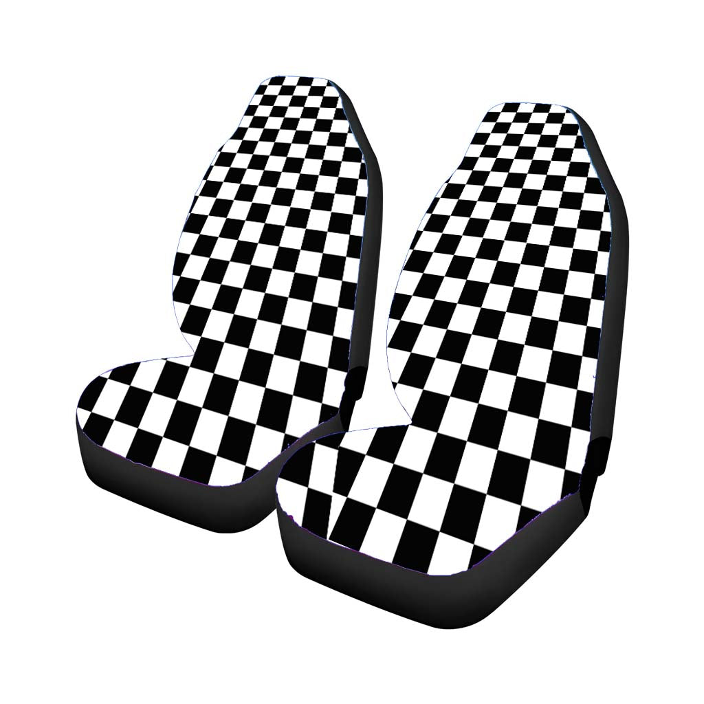 Vans Black And White Squares Car Seat Covers