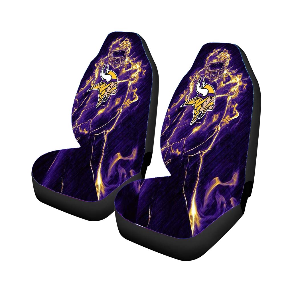 Vikings On Fire Car Seat Covers