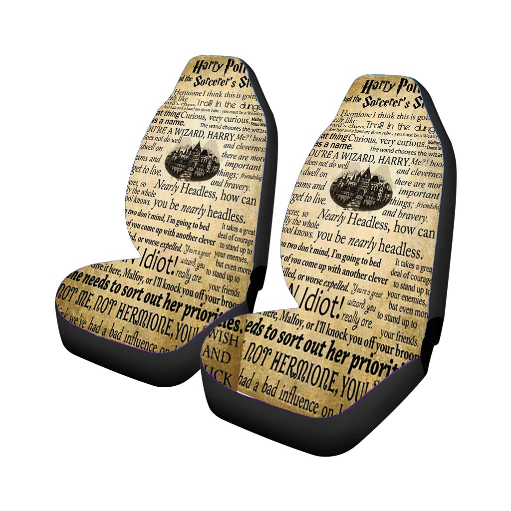 Vintage Retro Harry Potter Quotes Car Seat Covers
