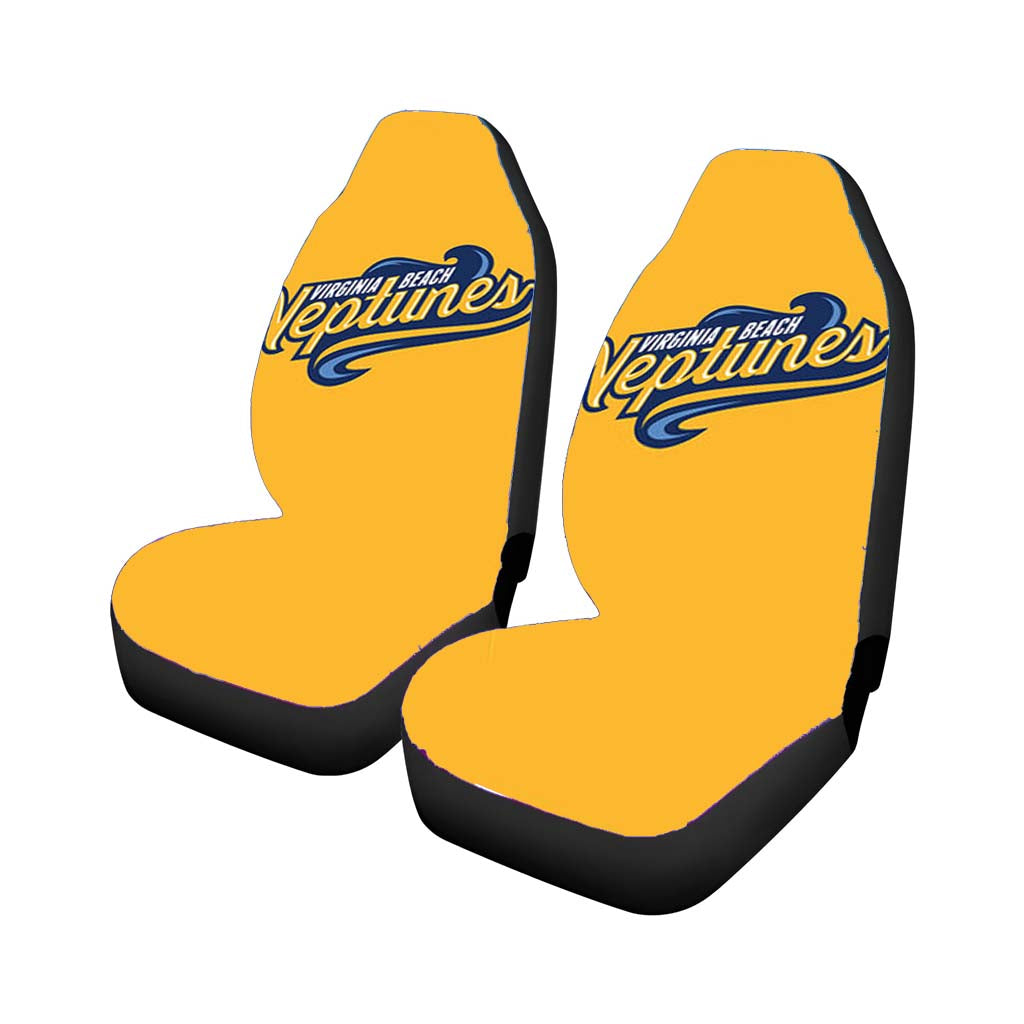 Virginia Beach Neptunes Baseball Logo Yelow Car Seat Covers