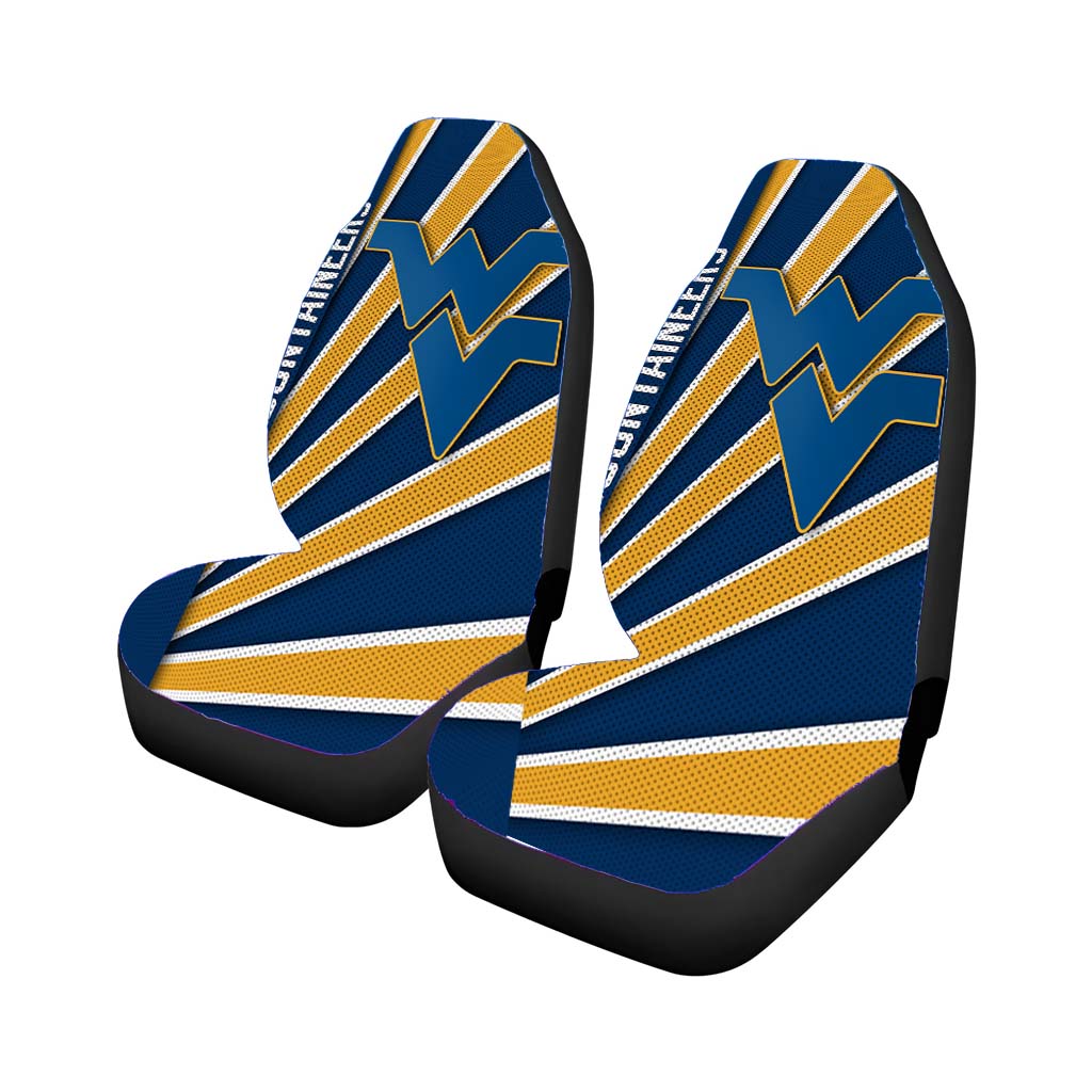 West Virginia Mountaineers Stripe Wallpaper Car Seat Covers