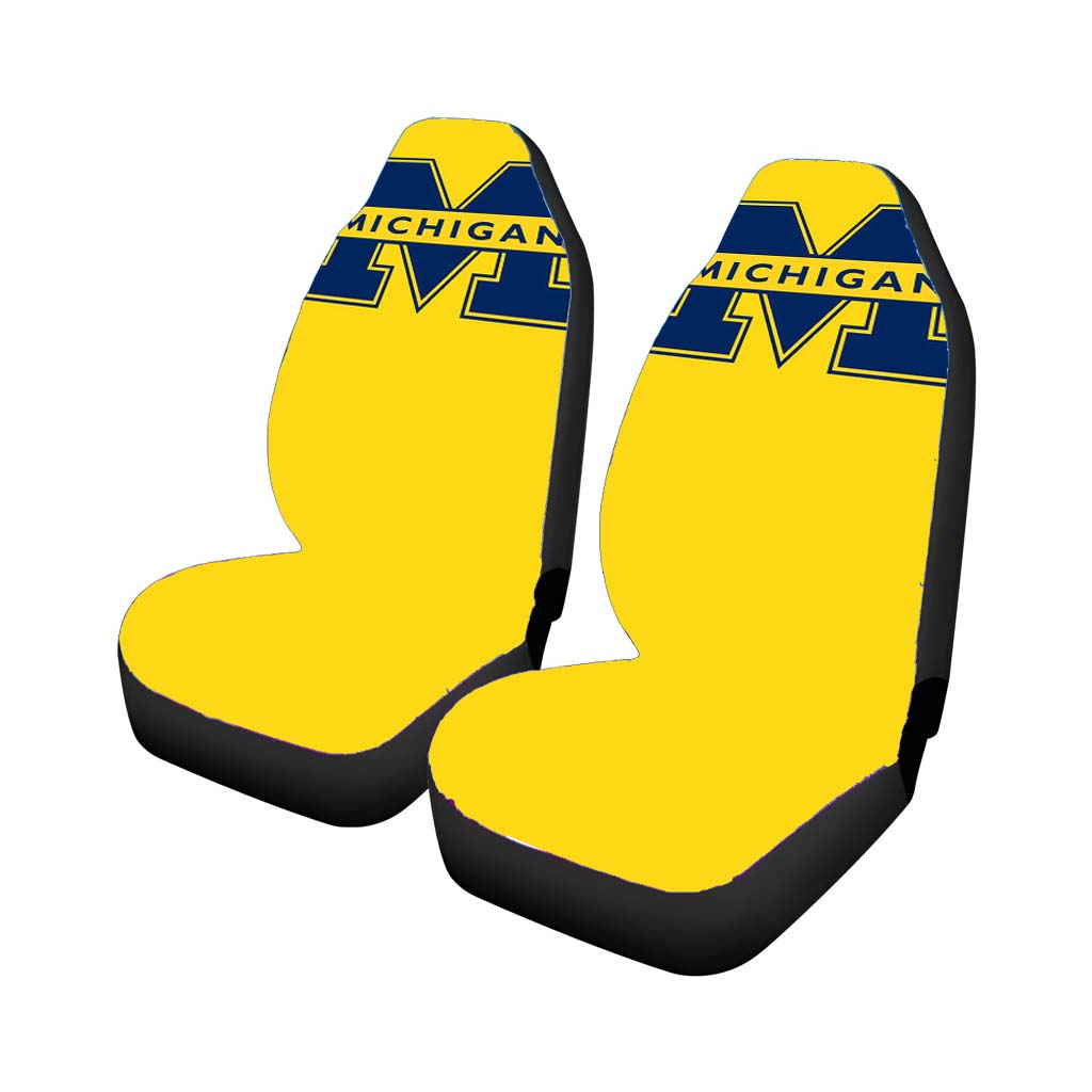 Yellow Michigan Car Seat Covers
