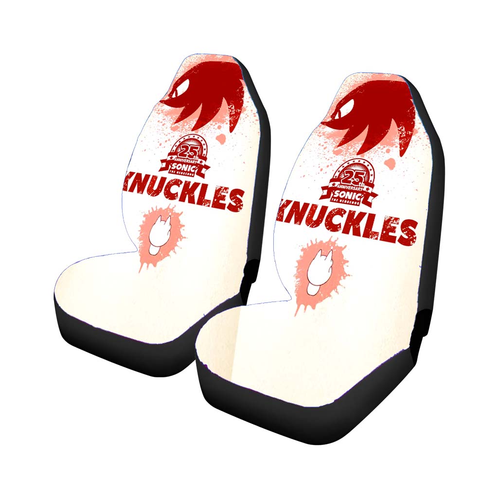 Knuckles Red Sonic Car Front Seat Covers