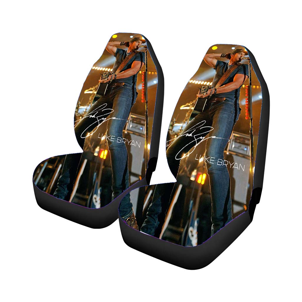Luke Bryan In Super Skinny Jeans Signature Car Front Seat Covers
