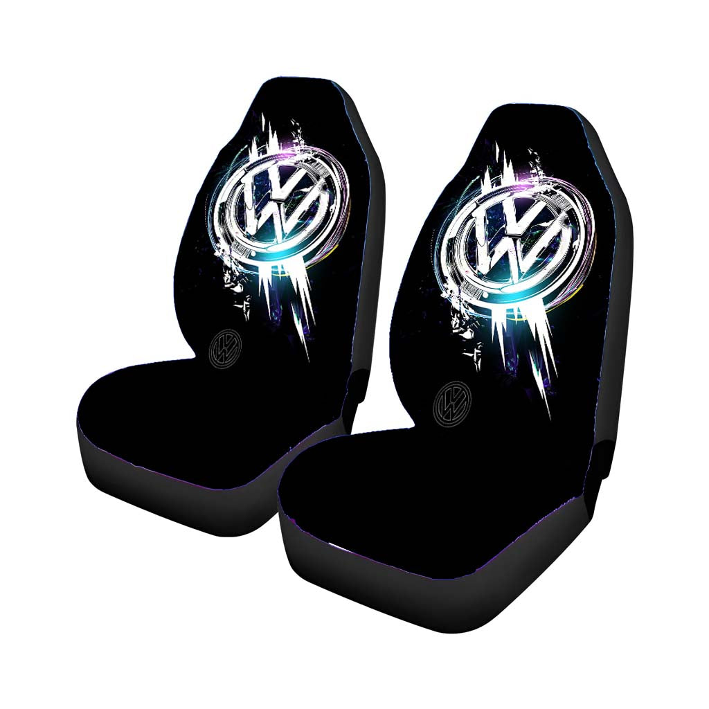 Vw Logo Wallpaper Car Front Seat Covers