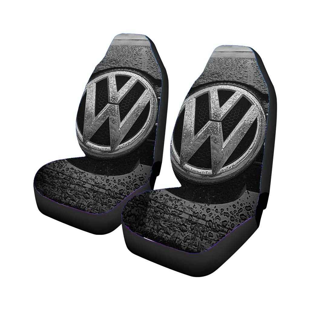 Vw Volkswagen Wet Logo Car Front Seat Covers
