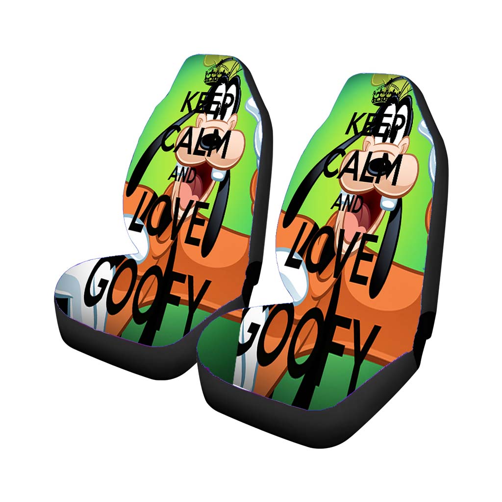 Keep Calm And Love Goofy Car Seat Covers
