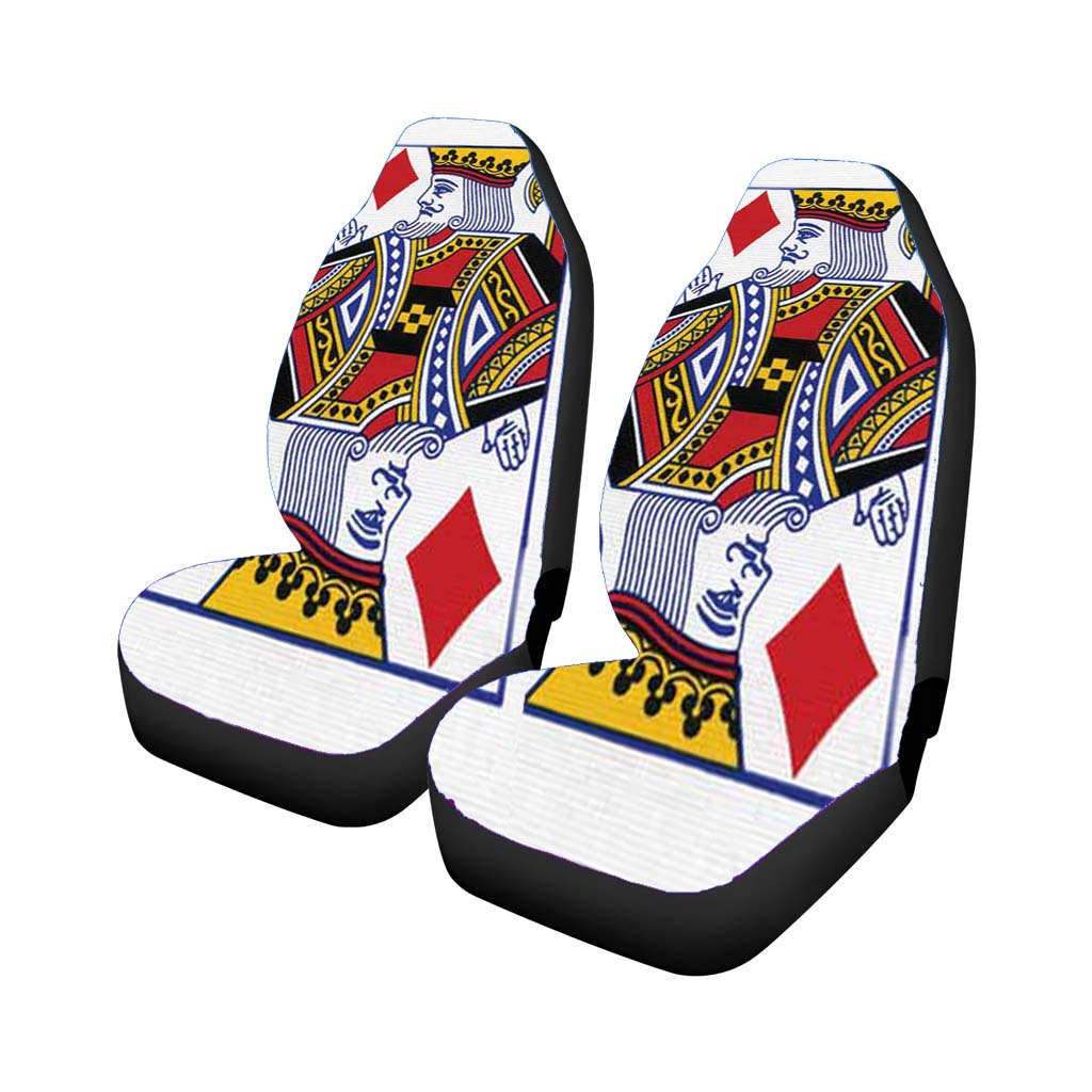 King Of Diamonds Playing Card Car Seat Covers