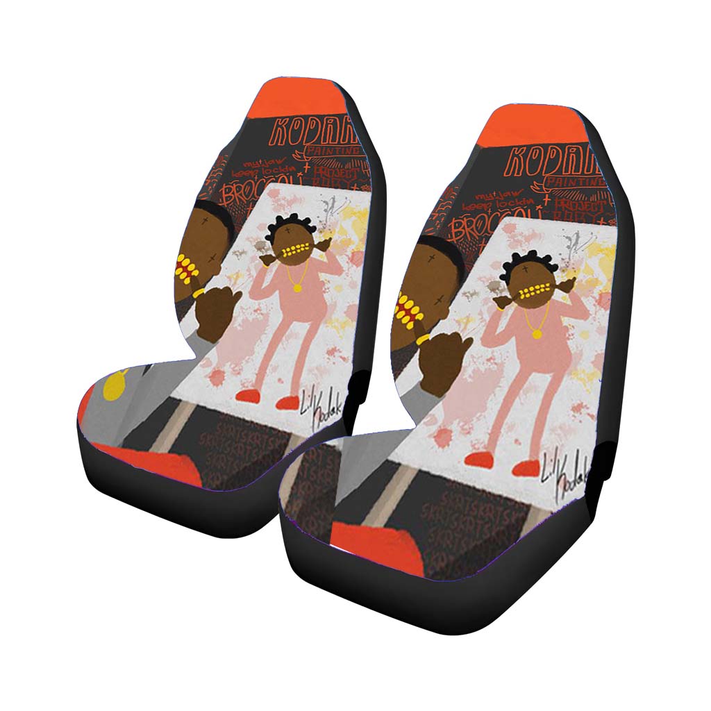 Kodak Black Painting Pictures Car Seat Covers