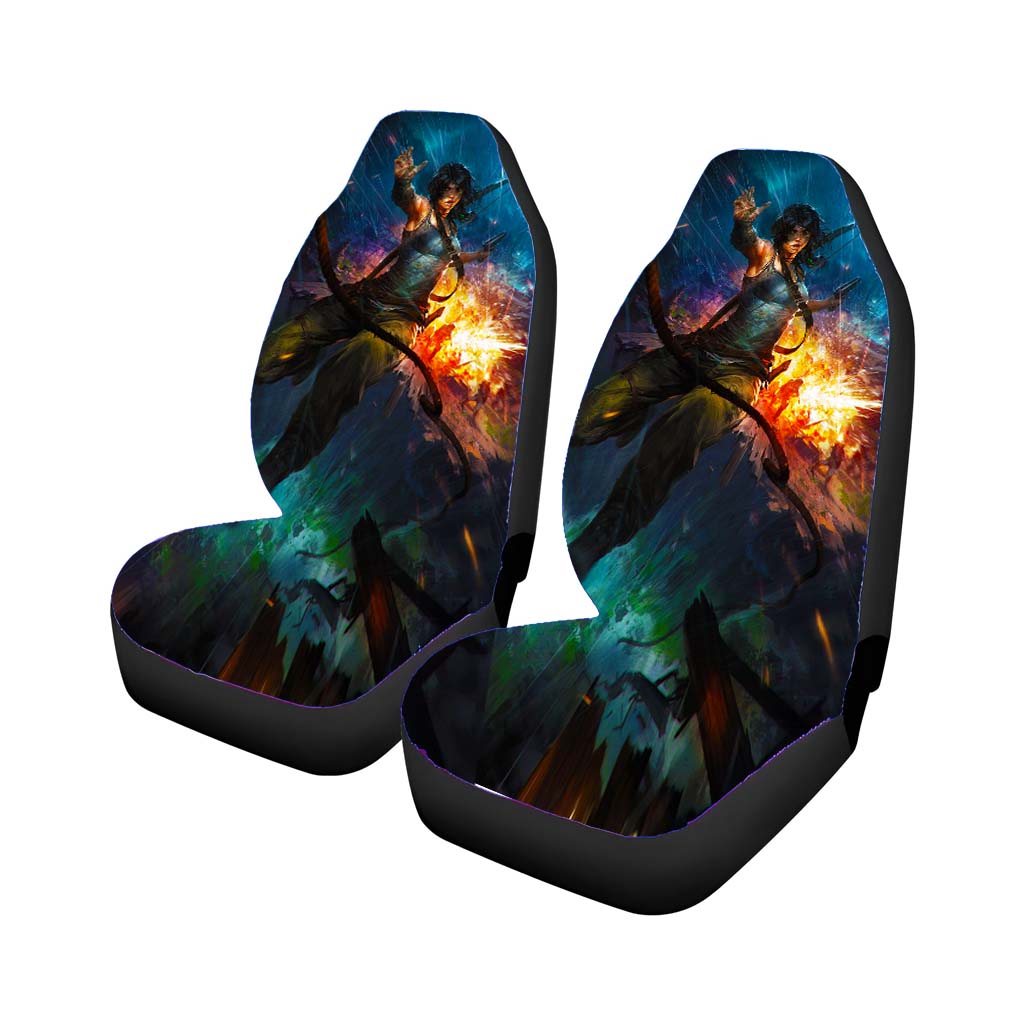 Lara Croft Tomb Raider Explode Car Seat Covers