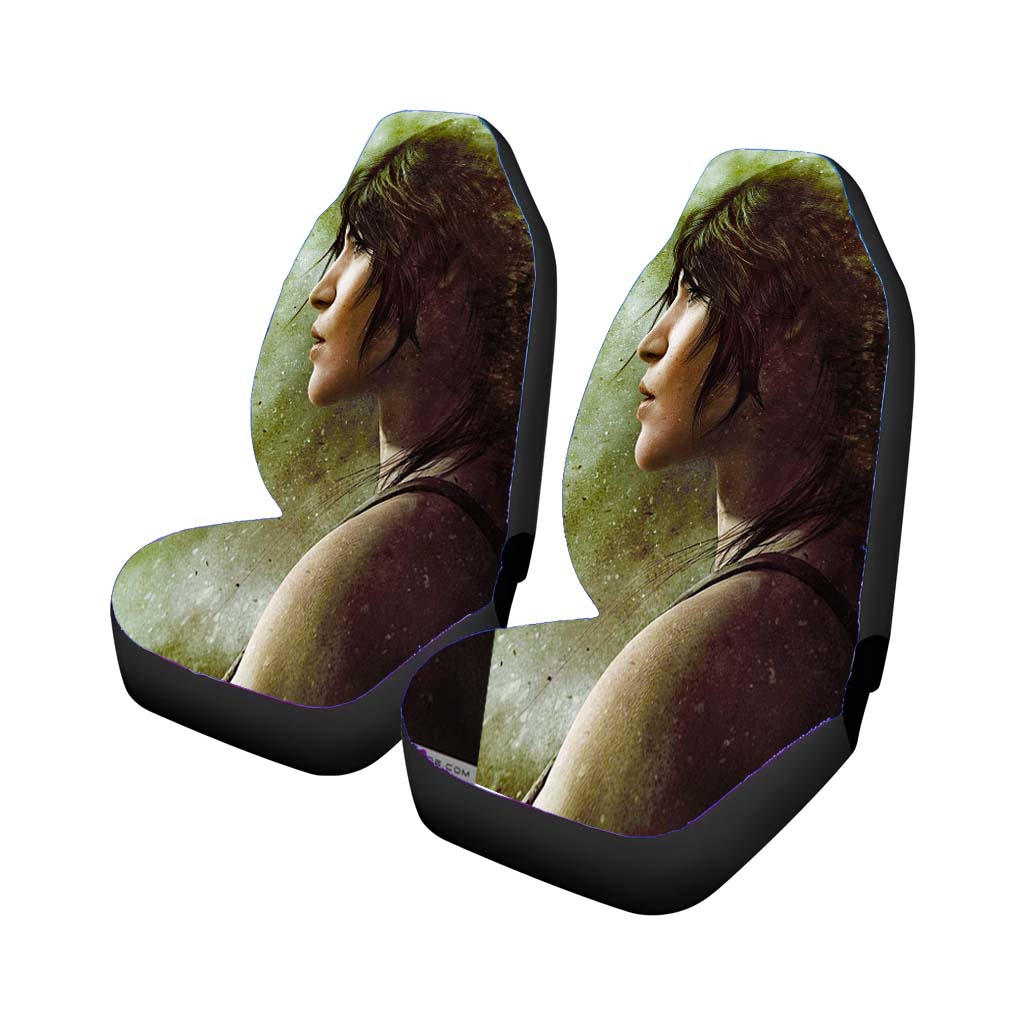 Lara Croft Tomb Raider Face Car Seat Covers