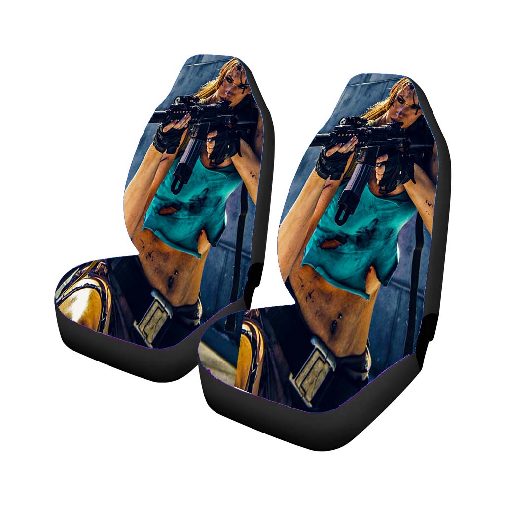 Lara Croft Tomb Raider Gun Car Seat Covers