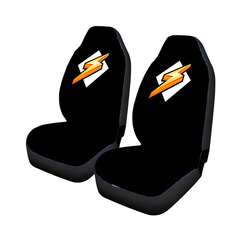 Lightning Bolt Rain Thunder Comic David Bowie Car Seat Covers