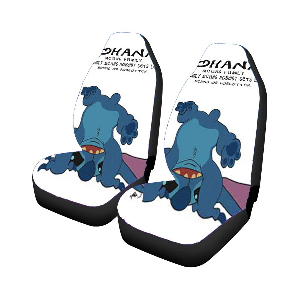 Lilo And Stich Ohana Upside Down Car Seat Covers