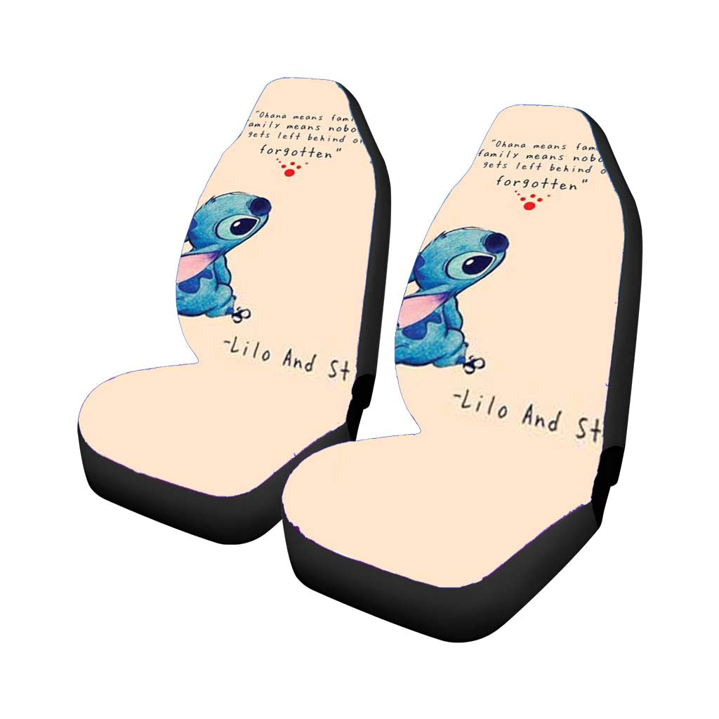 Lilo And Stitch Ohana Tan Car Seat Covers