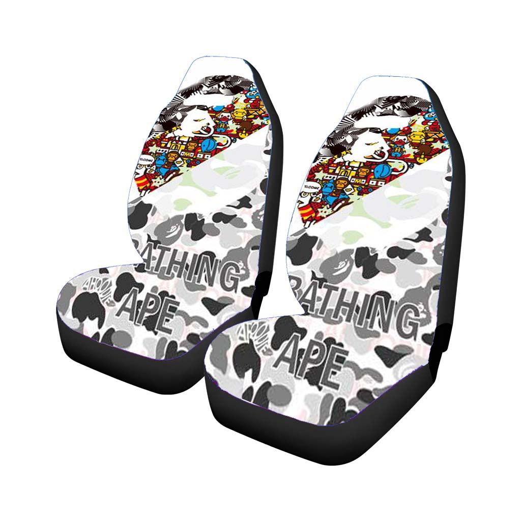 Logo Of Abathing Ape Car Seat Covers