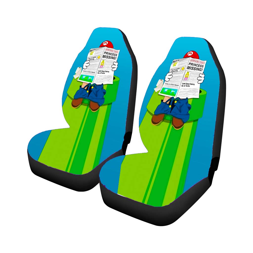 Mario Bros Pipe Toilet Car Seat Covers