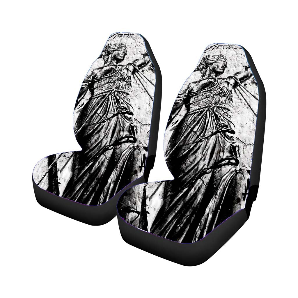 Metalilica Cover Album Silver Car Seat Covers