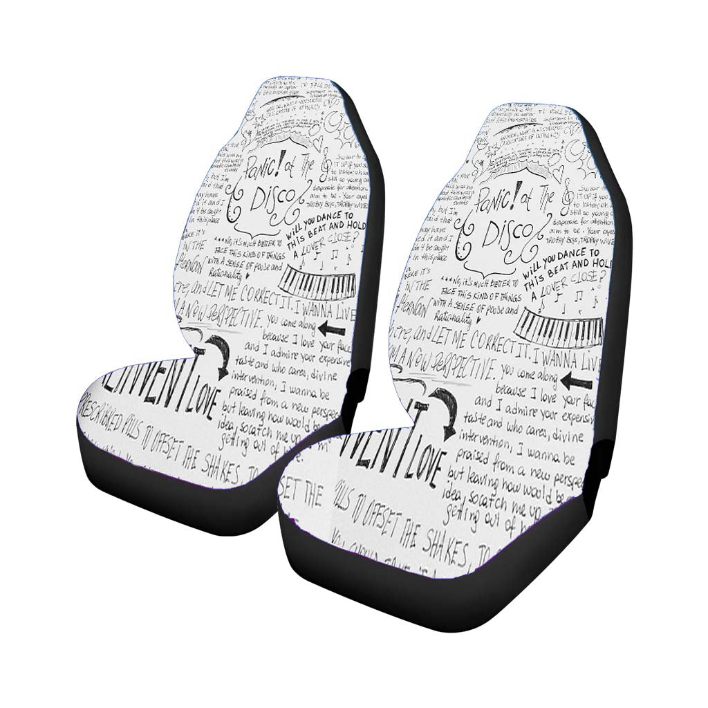 Panic! At The Disco Lyric Cover Car Seat Covers